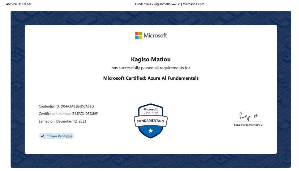 Power BI Certification